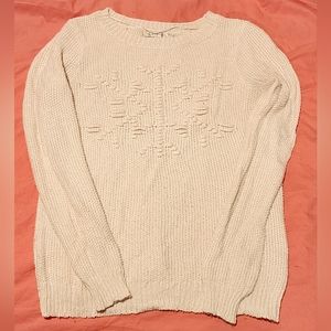 Lauren Conrad Lightweight Cream Small Sweater